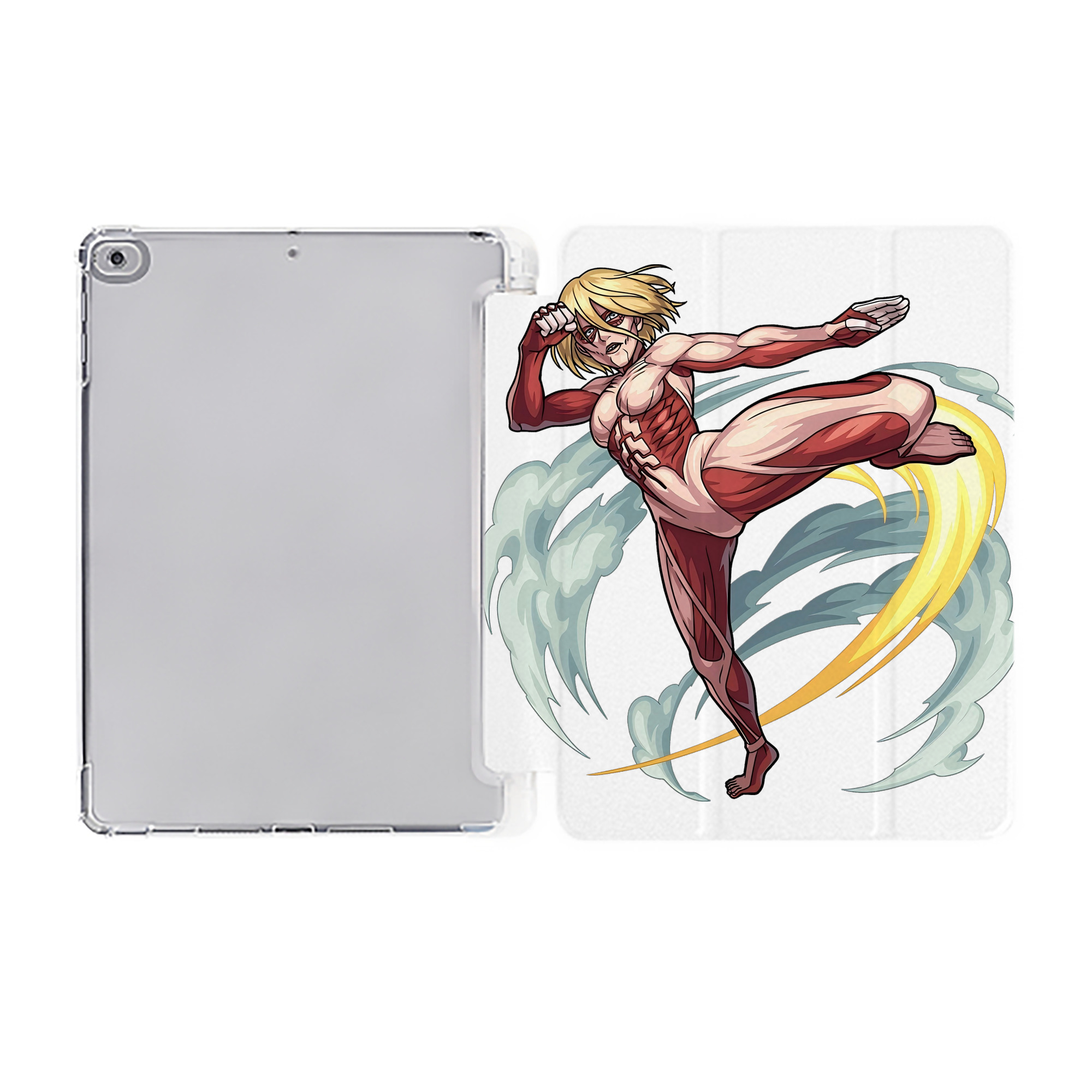 （画像用） 進撃の巨人 Attack on Titan IPad ケース ペン収納付き 三つ折りスタンド PUレザー×シリコン 対応機種9.5/10.5/10.9インチ